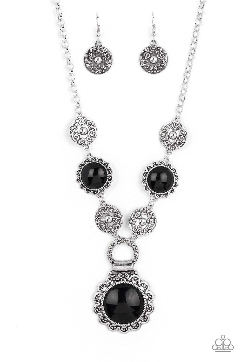 Sierra Sage - Black Stone Silver Long Necklace – Sugar Bee Bling - Paparazzi  Jewelry and Accessories