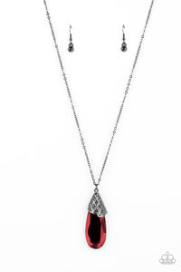 Paparazzi - Dibs on the Dazzle - Red Necklace