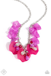 Paparazzi - Lush Layers - Pink Necklace