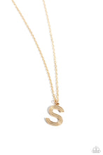 Load image into Gallery viewer, Paparazzi - Leave Your Initials - Gold - S Necklace