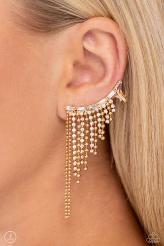 Paparazzi - Tapered Tease - Gold Ear Crawlers
