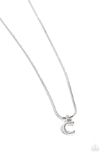 Load image into Gallery viewer, Paparazzi - Seize the Initial - Silver - C Necklace