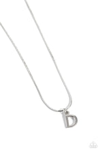Load image into Gallery viewer, Paparazzi - Seize the Initial - Silver - D Necklace
