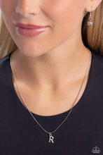 Load image into Gallery viewer, Paparazzi - Seize the Initial - Silver - R Necklace