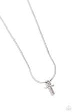 Load image into Gallery viewer, Paparazzi - Seize the Initial - Silver - T Necklace