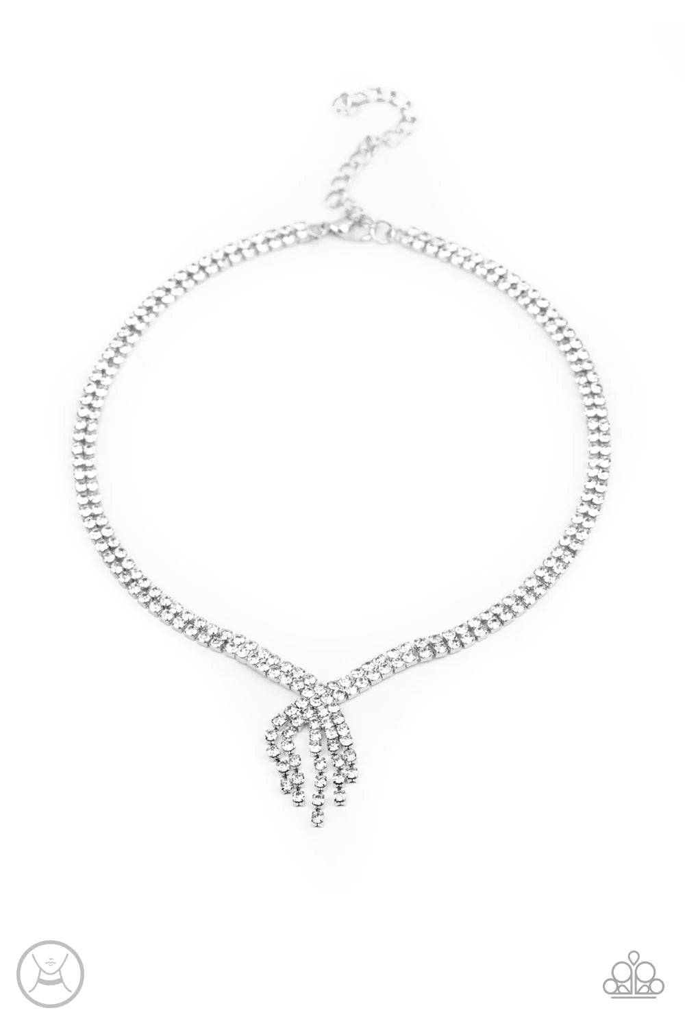 Paparazzi Ante Up Silver Choker Necklace Fashion Fabulous Jewelry