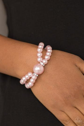 Paparazzi - Romantic Redux - Pink Pearl Bracelet - Paparazzi Accessories