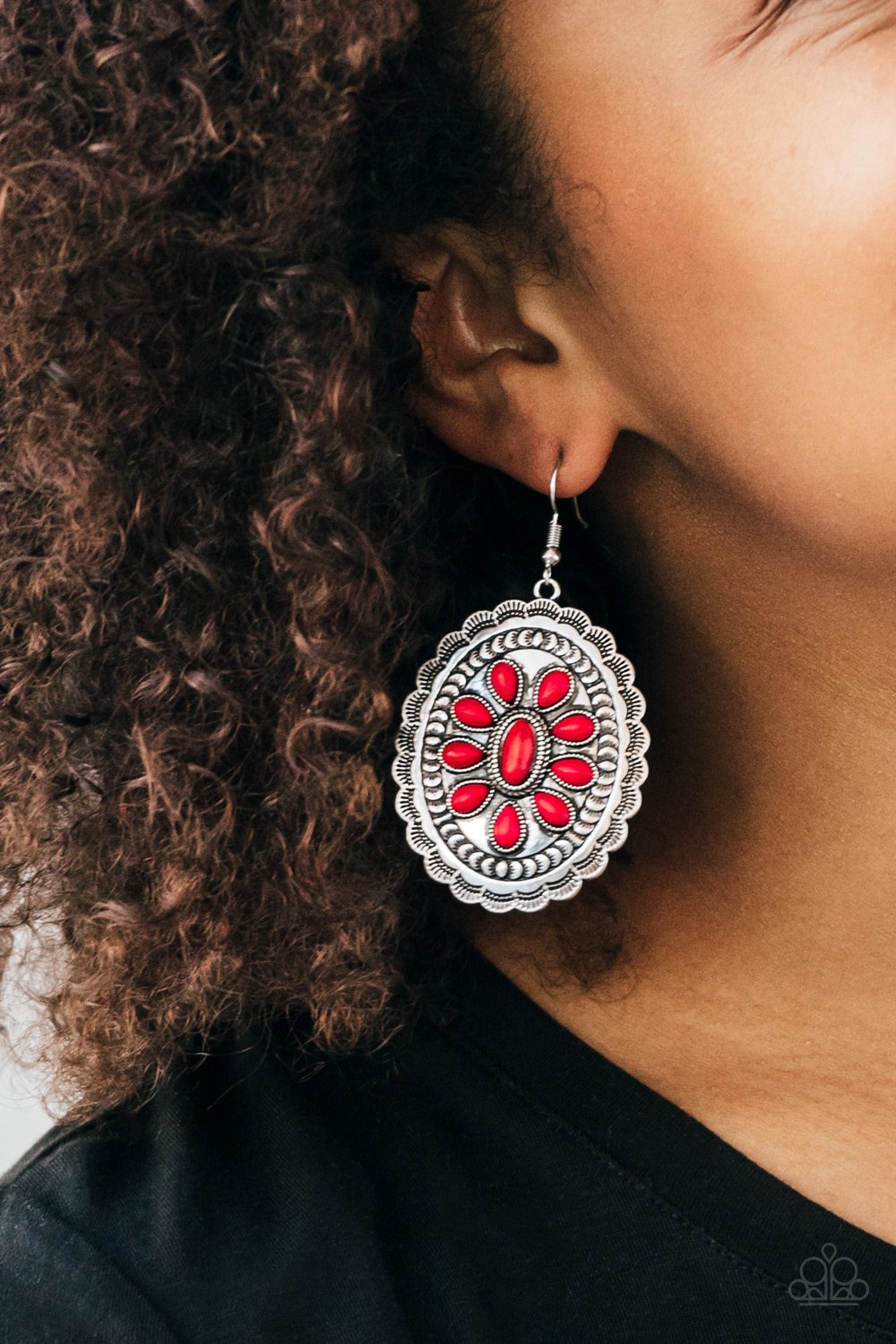 Paparazzi Absolutely Apothecary Red Earrings Fashion Fabulous Jewelry