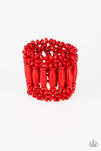 Load image into Gallery viewer, Barbados Beach Club - Red Wood-Urban Bracelet-Paparazzi Accessories - Paparazzi Accessories