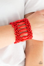 Load image into Gallery viewer, Barbados Beach Club - Red Wood-Urban Bracelet-Paparazzi Accessories - Paparazzi Accessories