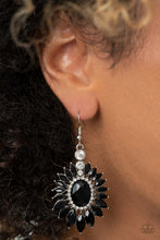 Load image into Gallery viewer, Paparazzi Paparazzi - Big Time Twinkle - Black Earring Earrings