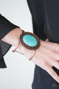 One For The RODEO - Copper Bracelet-Paparazzi Accessories - Paparazzi Accessories