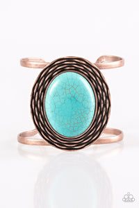 One For The RODEO - Copper Bracelet-Paparazzi Accessories - Paparazzi Accessories