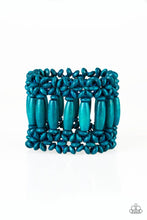 Load image into Gallery viewer, Barbados Beach Club - Blue Wood Bracelet - Paparazzi Accessories - Paparazzi Accessories