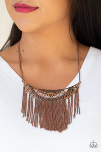 Empress Excursion - Copper Necklace - Paparazzi Accessories - Paparazzi Accessories