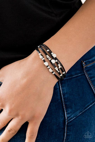 Paparazzi Paparazzi - Cut The Cord - Black Urban Bracelet Bracelets
