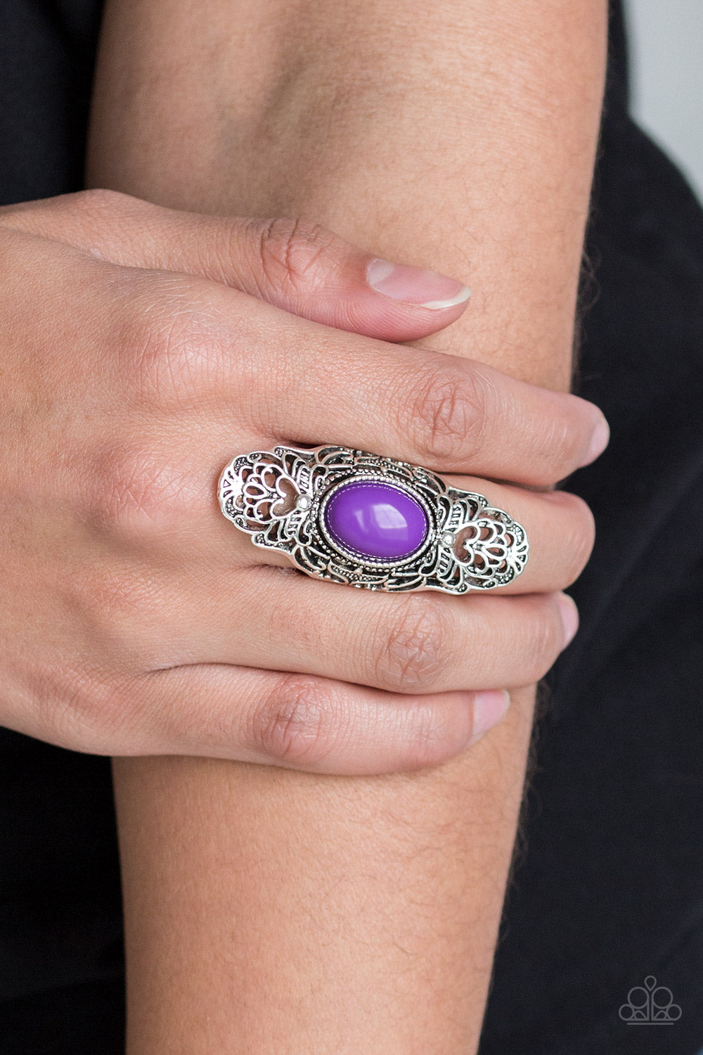 Purple cheap ring paparazzi