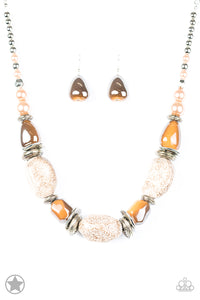 In Good Glazes Peach Necklace - Paparazzi Accessories - Paparazzi Accessories