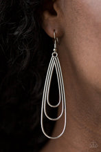 Load image into Gallery viewer, Triple Ripple - Silver Earrings - Paparazzi Accessories - Paparazzi Accessories