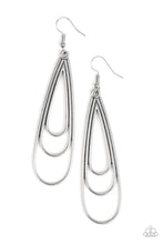 Load image into Gallery viewer, Triple Ripple - Silver Earrings - Paparazzi Accessories - Paparazzi Accessories