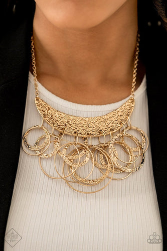 Paparazzi - Metro Eclipse - Gold Necklace - Paparazzi Accessories