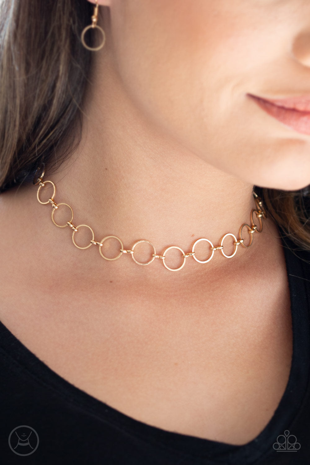 Paparazzi Metro Spunk Gold Choker Necklace Accessories Fashion Fabulous Jewelry