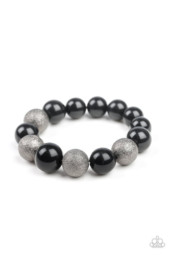 Paparazzi- Humble Hustle - Black Bracelet - Paparazzi Accessories