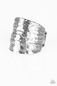 Paleo Patterns - Silver Urban Ring - Paparazzi Accessories - Paparazzi Accessories