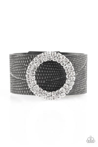 Paparazzi - Ring In The Bling - Black Urban Bracelet - Paparazzi Accessories