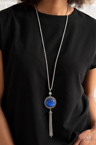 Paparazzi Paparazzi - Serene Serendipty - Blue Long Necklace Necklaces