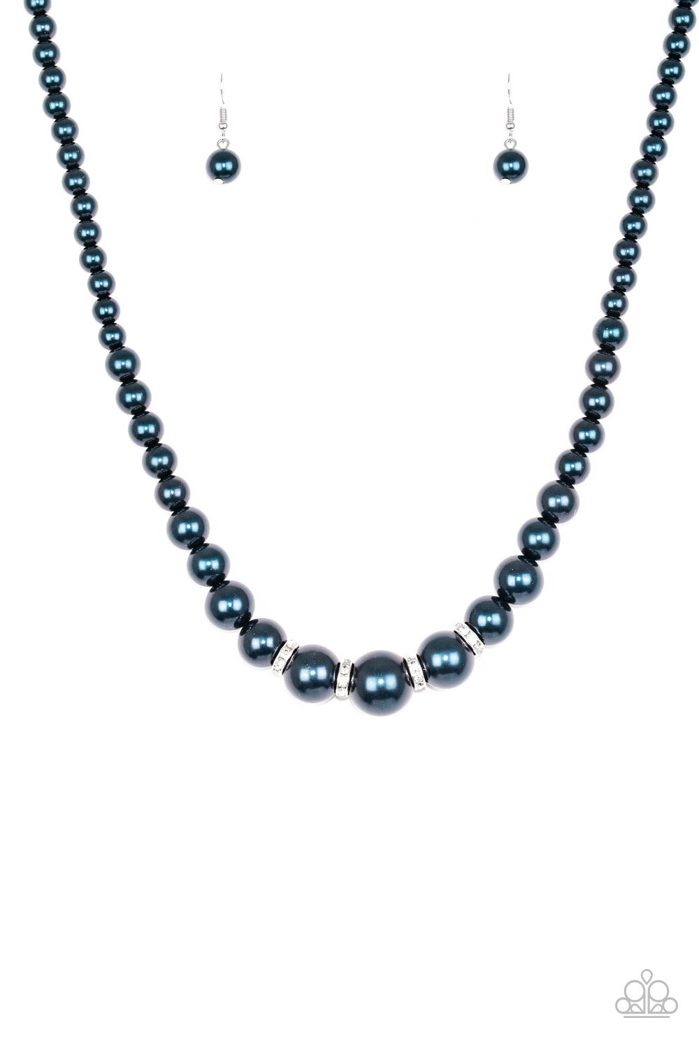 Paparazzi blue 2025 pearl necklace