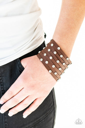 Sass Squad Brown Urban Bracelet - Paparazzi Accessories - Paparazzi Accessories