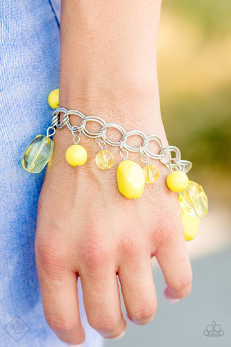 Seize the Bay - Yellow Bracelet - Paparazzi Accessories - Paparazzi Accessories
