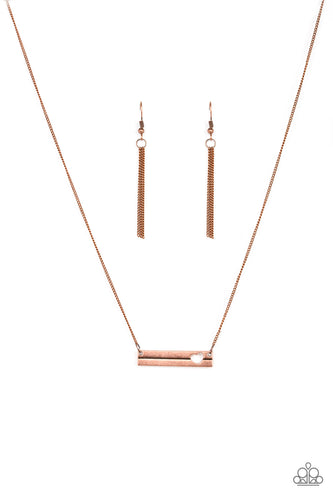 Sending All My Love - Copper Necklace - Paparazzi Accessories - Paparazzi Accessories