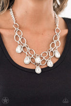 Load image into Gallery viewer, Show Stopping Shimmer - White Necklace - Paparazzi Accessories - Paparazzi Accessories