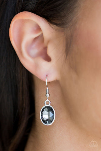 Oceans Away - Silver Earrings -Paparazzi Accessories - Paparazzi Accessories