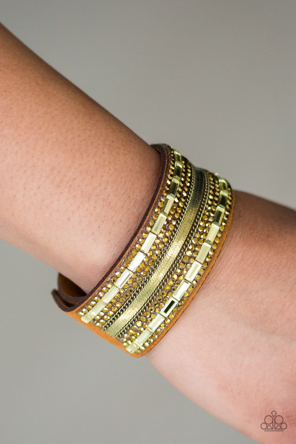 Paparazzi Teasingly Tomboy Brass Bracelet Fashion Fabulous
