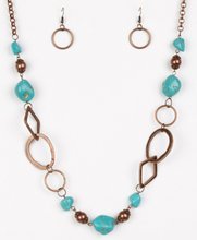 Load image into Gallery viewer, That&#39;s TERRA-ific Blue Necklace - Paparazzi Accessories - Paparazzi Accessories