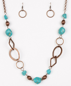 That's TERRA-ific Blue Necklace - Paparazzi Accessories - Paparazzi Accessories