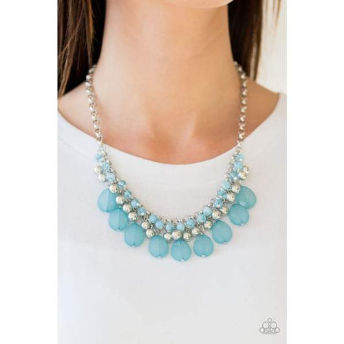 Trending Tropicana Blue Necklace - Paparazzi Accessories - Paparazzi Accessories