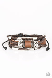 Tundra Trekker - Brown Bracelet - Paparazzi Accessories - Paparazzi Accessories