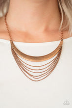 Load image into Gallery viewer, Way Wayfarer - Copper Necklace-Paparazzi Accessories - Paparazzi Accessories