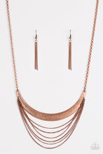 Load image into Gallery viewer, Way Wayfarer - Copper Necklace-Paparazzi Accessories - Paparazzi Accessories