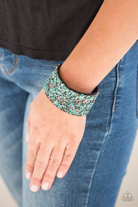 Crush Rush Green Urban Bracelet - Paparazzi Accessories - Paparazzi Accessories