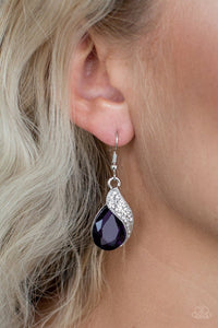 Paparazzi - Easy Elegance- Purple Earrings - Paparazzi Accessories