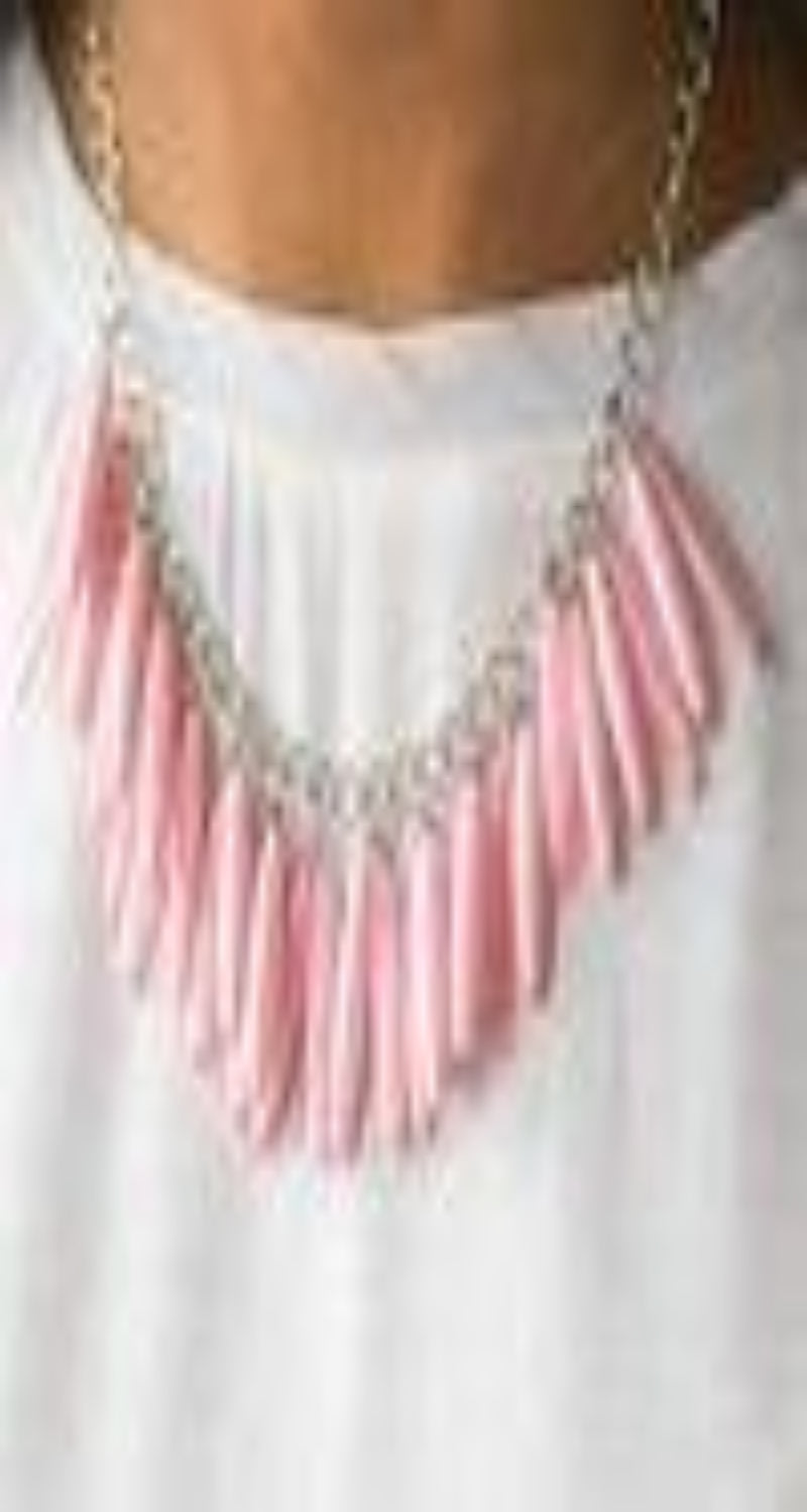 Paparazzi Full of Flavor Pink Necklace Fashion Fabulous Jewelry