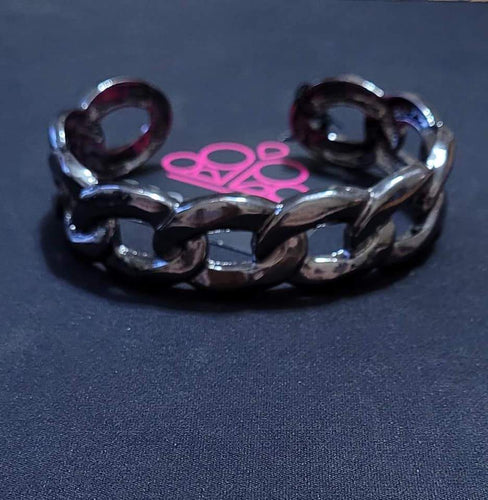 Paparazzi - Living Off the GRIT - Black Bracelet - Paparazzi Accessories