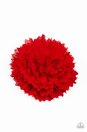 Paparazzi - Carnation Red Hair Clip - Paparazzi Accessories