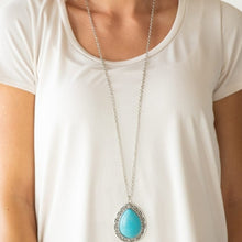 Load image into Gallery viewer, Paparazzi Paparazzi - Full Frontier -  Long Turquoise Blue Necklace Necklaces