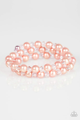 Paparazzi Paparazzi - Modestly Modest -Orange Pearl Bracelet Apparel & Accessories
